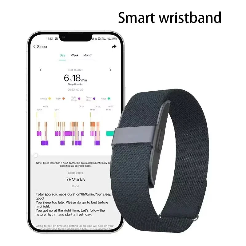 Smart Fitness Bracelet – Heart Rate, Blood Pressure & Sleep Monitor