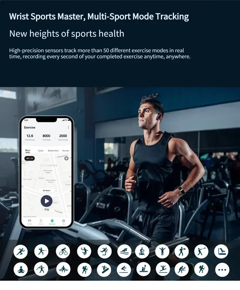 Smart Fitness Bracelet – Heart Rate, Blood Pressure & Sleep Monitor