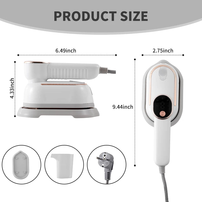 Portable Handheld Steam Iron – Wrinkle-Free Clothes in Seconds