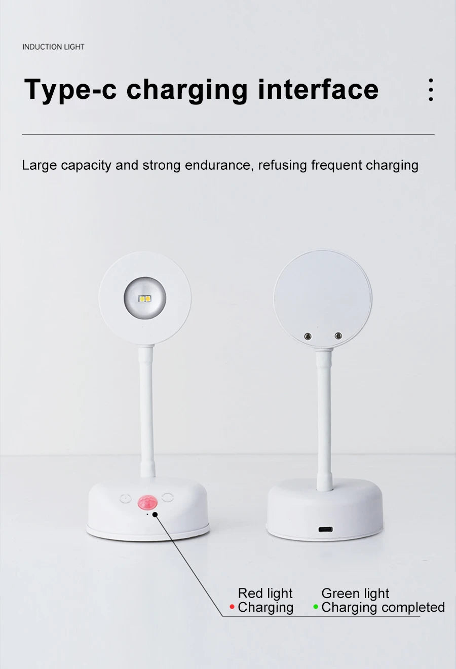 Rechargeable Motion Sensor Spotlight – 3-Color LED Indoor Light