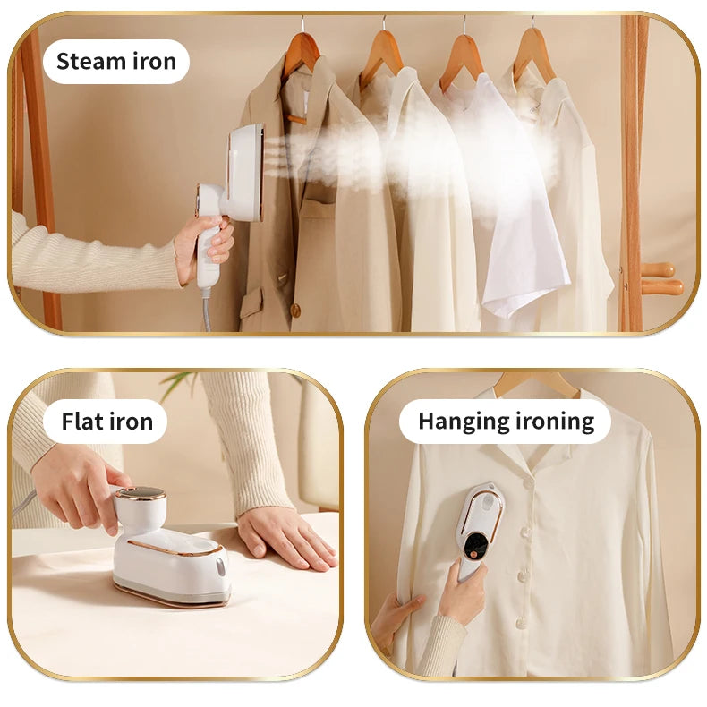 Portable Handheld Steam Iron – Wrinkle-Free Clothes in Seconds