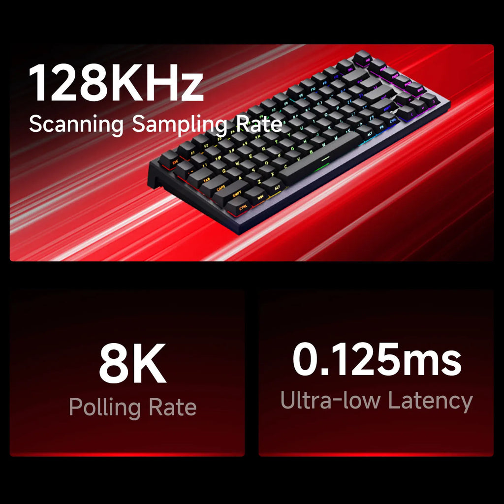 AKKO TAC75-HE, Magnetic Switch Keyboard – 75% Gaming Keyboard with Rapid Trigger & 8K Polling