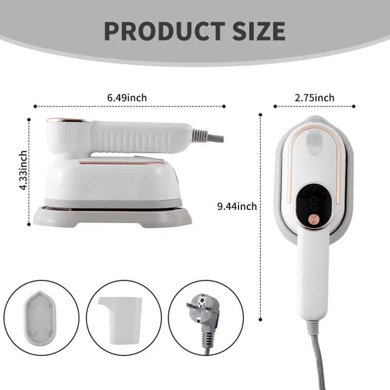 Portable Handheld Steam Iron – Wrinkle-Free Clothes in Seconds