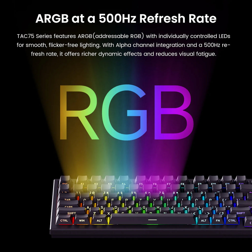 AKKO TAC75-HE, Magnetic Switch Keyboard – 75% Gaming Keyboard with Rapid Trigger & 8K Polling