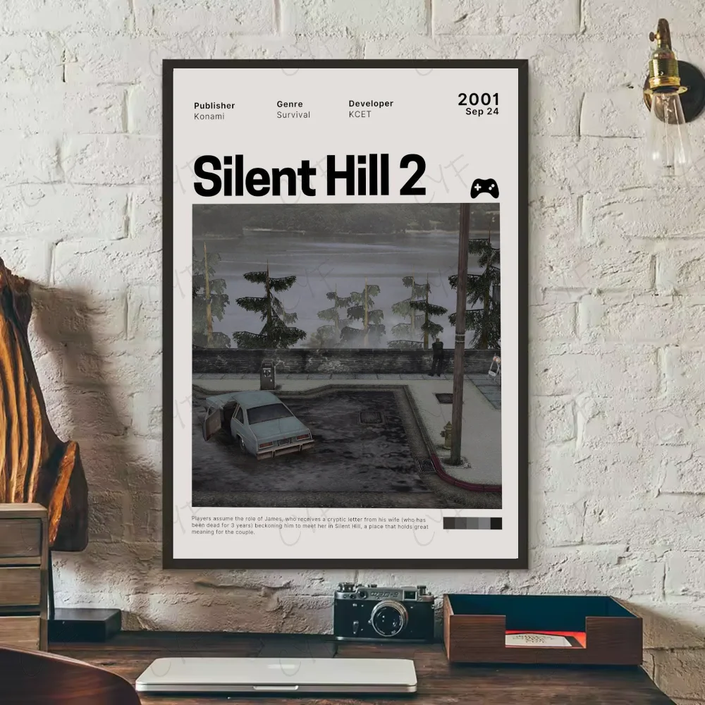 Silent Hill 3 Classic Game Poster – Waterproof Anime Wall Art Sticker
