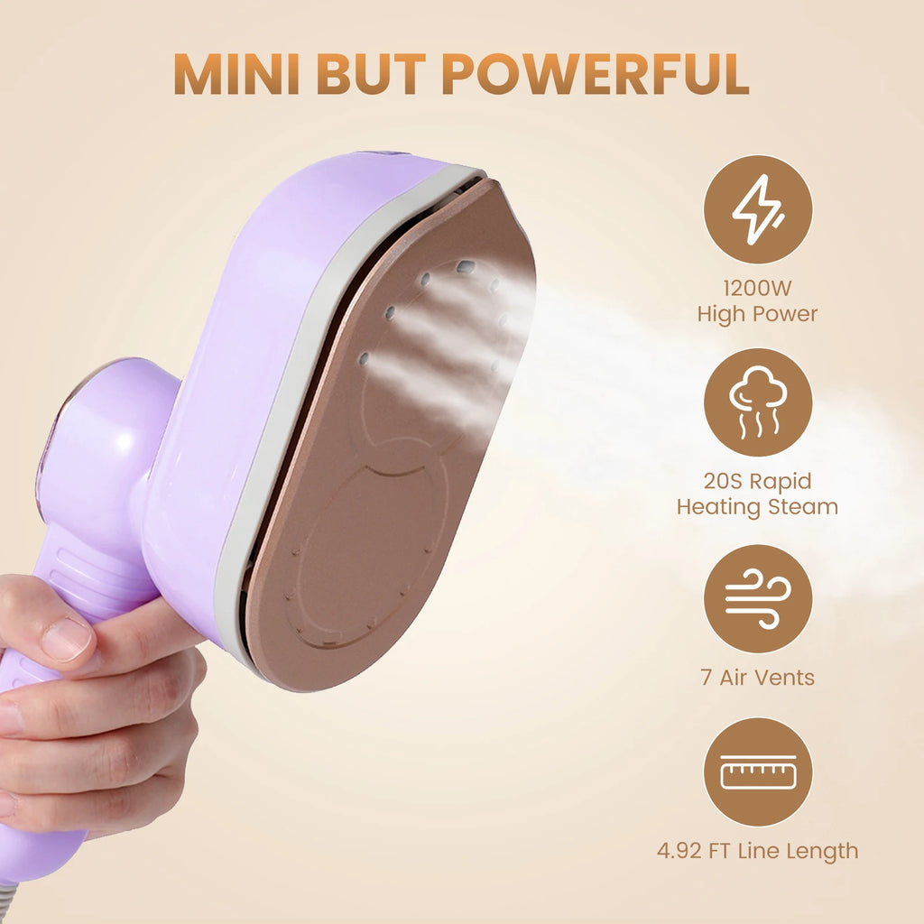 Portable Handheld Steam Iron – Wrinkle-Free Clothes in Seconds