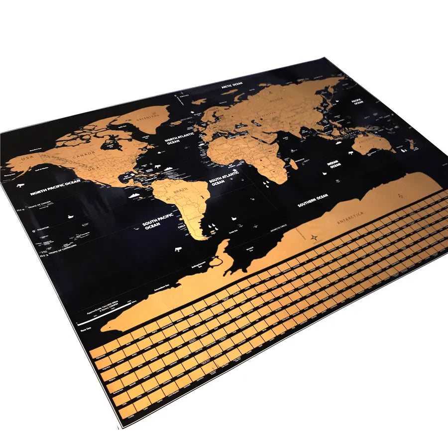 Global Scratch Maps Travel Adventure Flag Scratch