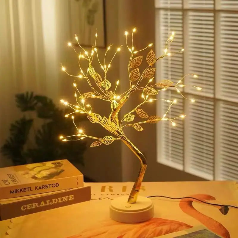 Cherry Blossom Bonsai LED Tree Lamp – Touch Sensor Night Light