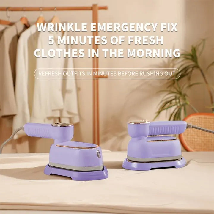Portable Handheld Steam Iron – Wrinkle-Free Clothes in Seconds
