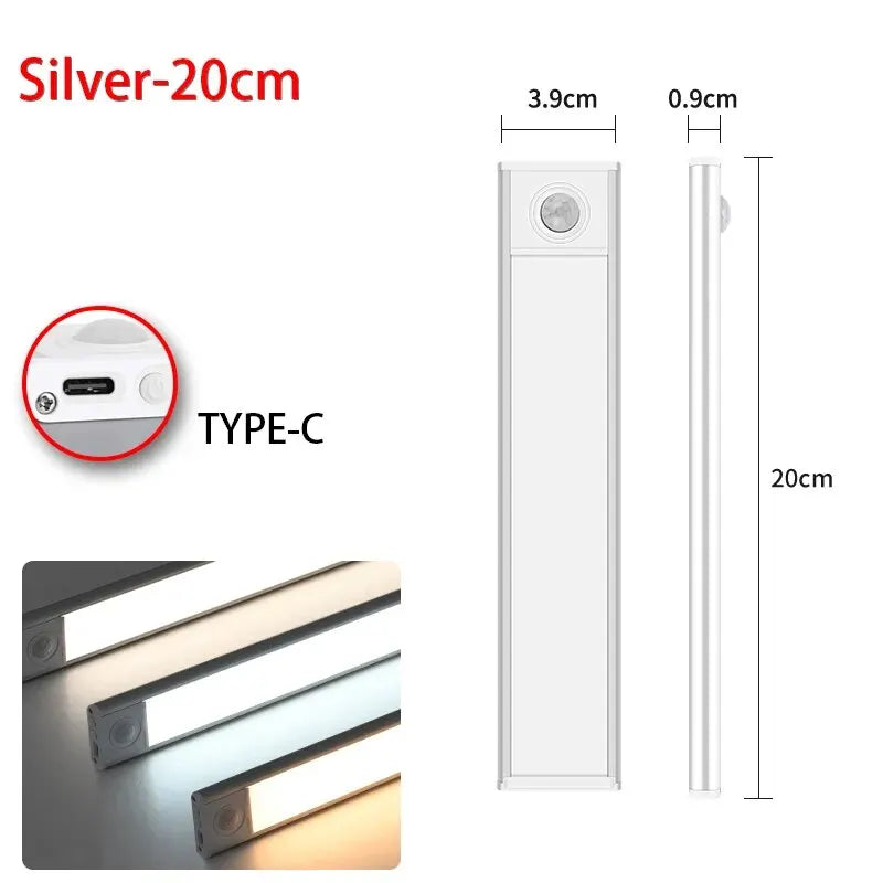 50cm LED Motion Sensor Under-Cabinet Light – Rechargeable Bar Light