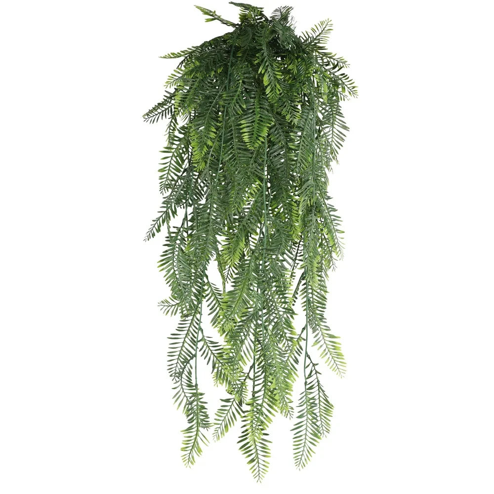 90cm Artificial Persian Fern Hanging Vine – Lush Plastic Leaf Garland for Home Decor