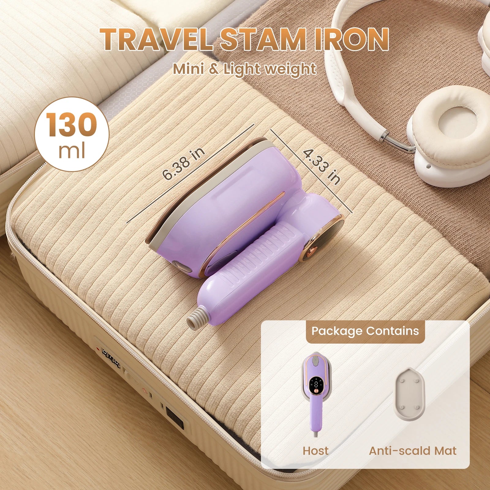 Portable Handheld Steam Iron – Wrinkle-Free Clothes in Seconds
