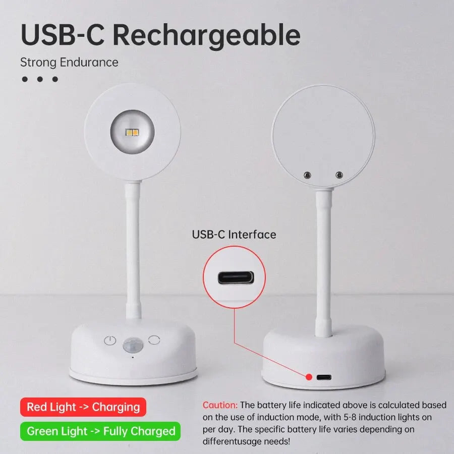 Rechargeable Motion Sensor Spotlight – 3-Color LED Indoor Light