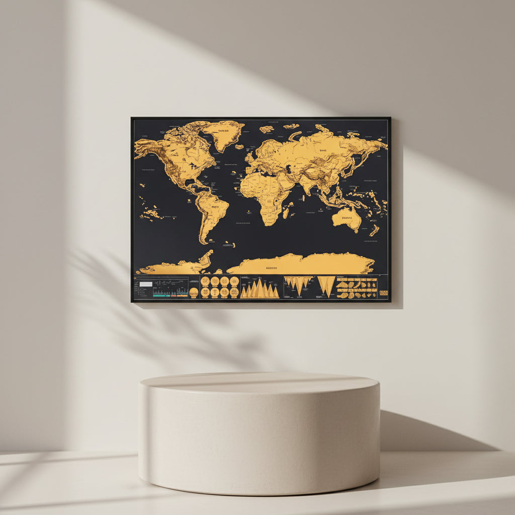 Global Scratch Maps Travel Adventure Flag Scratch