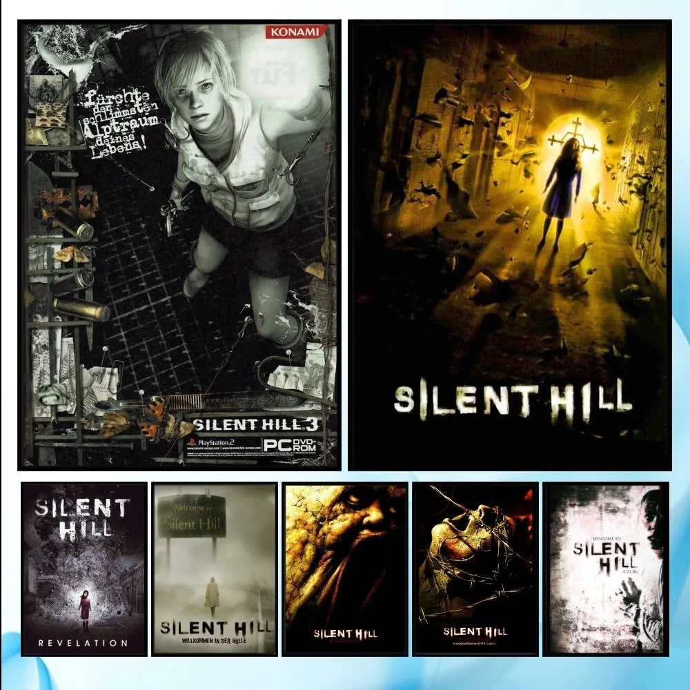 Silent Hill 3 Classic Game Poster – Waterproof Anime Wall Art Sticker