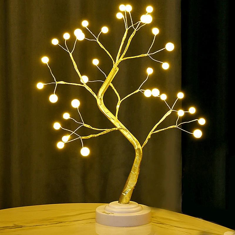 Cherry Blossom Bonsai LED Tree Lamp – Touch Sensor Night Light