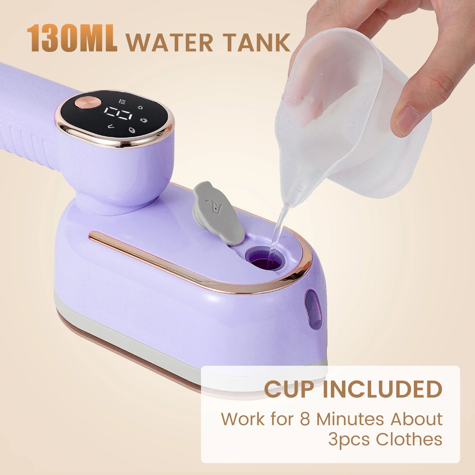 Portable Handheld Steam Iron – Wrinkle-Free Clothes in Seconds