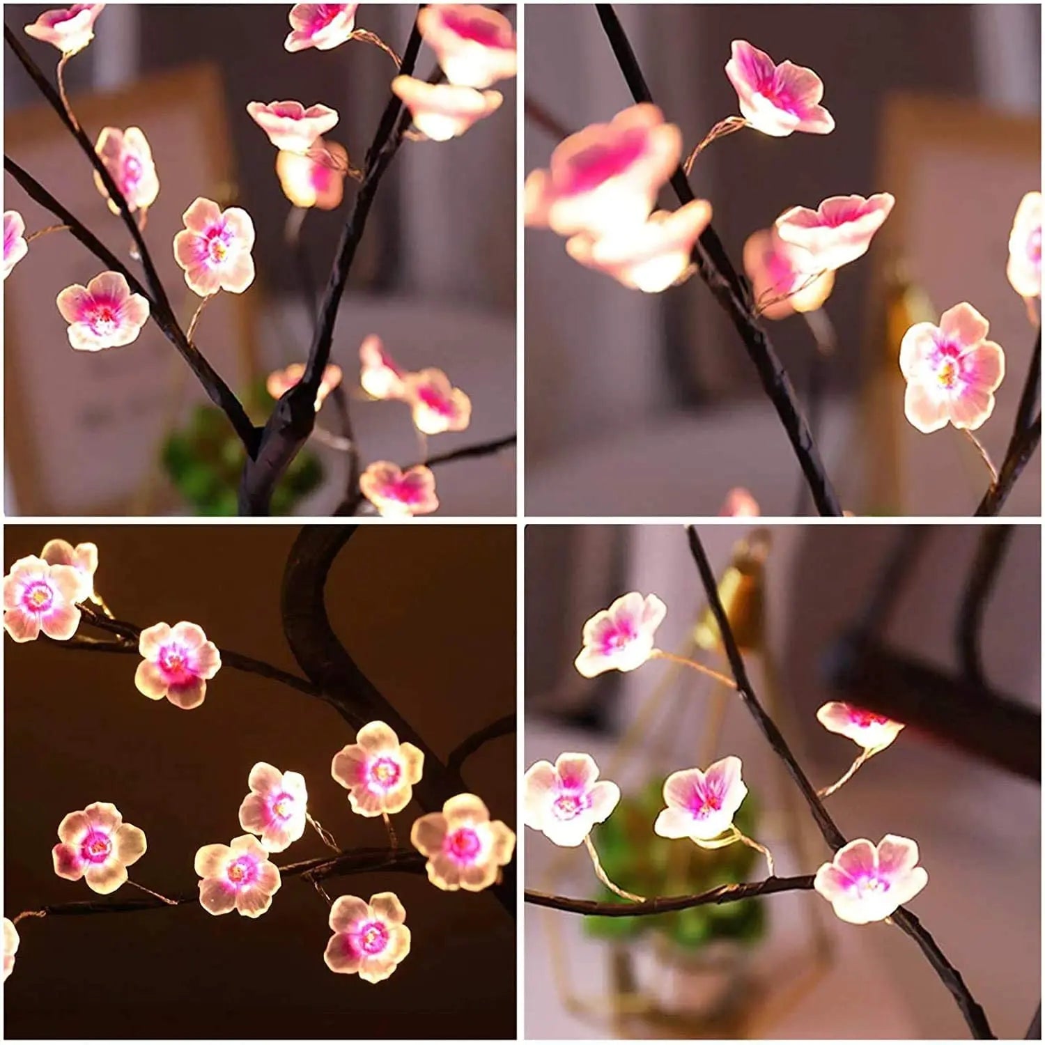 Cherry Blossom Bonsai LED Tree Lamp – Touch Sensor Night Light