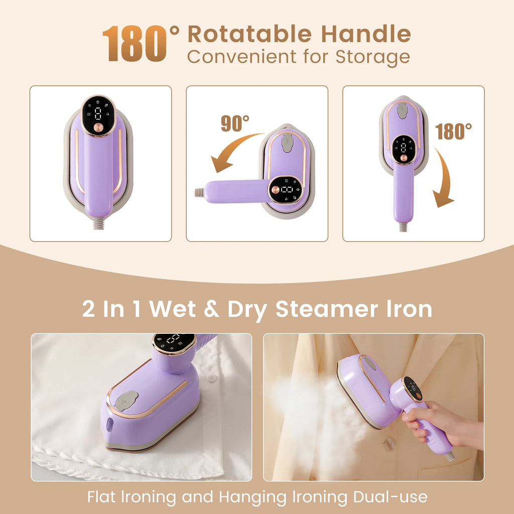 Portable Handheld Steam Iron – Wrinkle-Free Clothes in Seconds