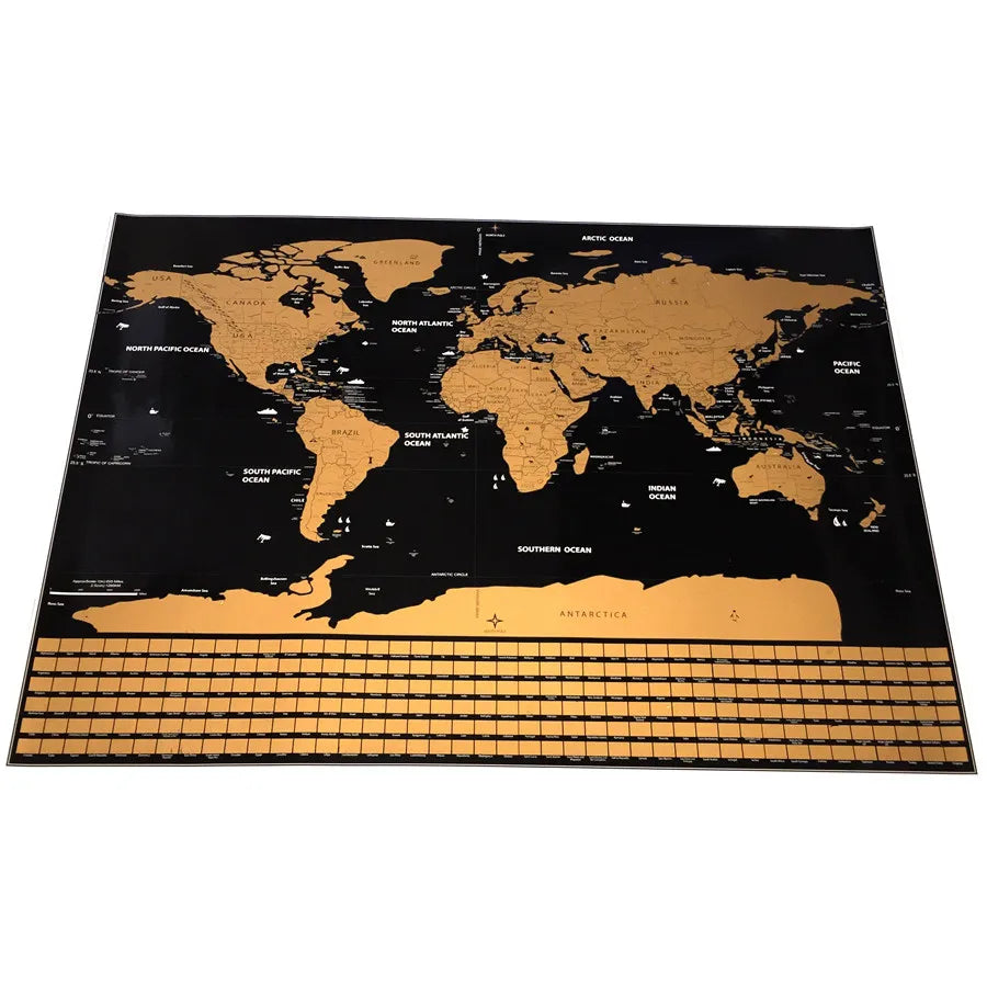 Global Scratch Maps Travel Adventure Flag Scratch