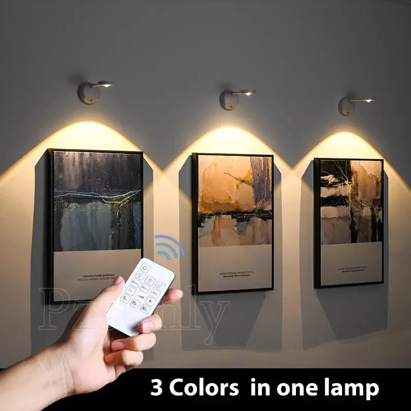 Rechargeable Motion Sensor Spotlight – 3-Color LED Indoor Light
