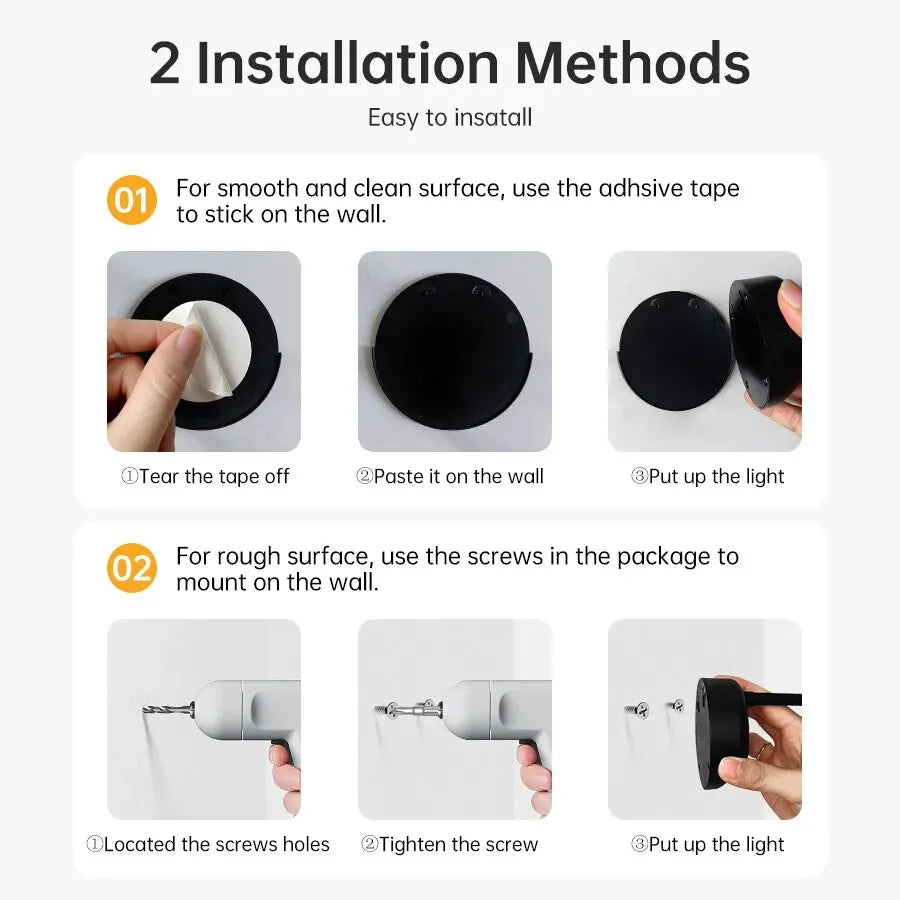 Rechargeable Motion Sensor Spotlight – 3-Color LED Indoor Light